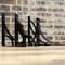 Ekena Millwork Damon Wrought Iron Bracket, (Single center brace), Antiqued Warm Silver 1 1/2"W x 7 1/2"D x 10"H BKTM01X07X10SDAAWS - alternate 10